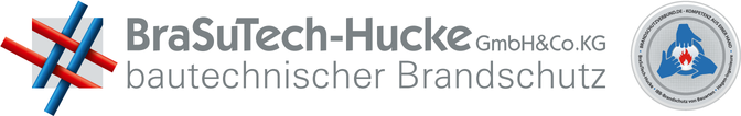 Firmen-Logo der Firma BraSuTech-Hucke, bautechnische Brandschutzlösungen und das Firmenlogo der IBB, Brandschutzverbund